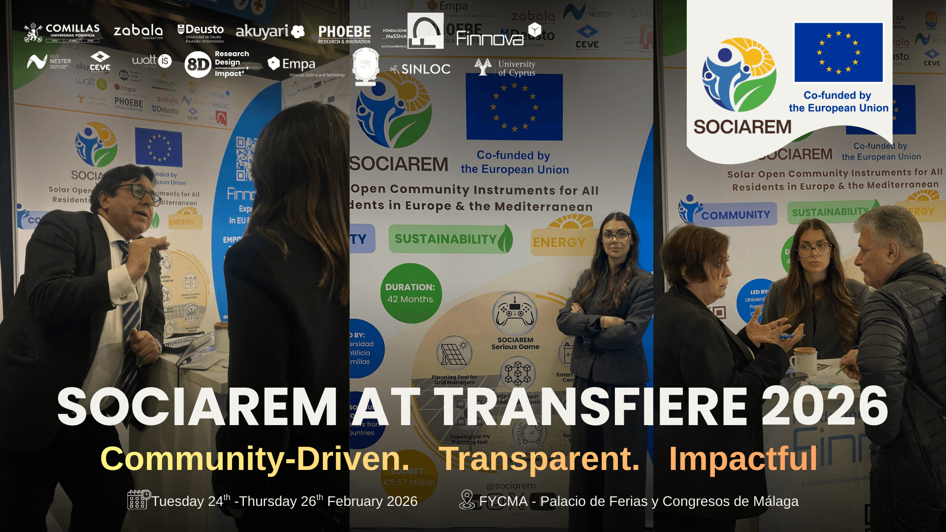 European project SOCIAREM makes its debut at Transfiere 2026 to promote citizen-centred energy transition