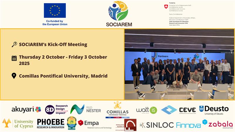 Successful kick-off meeting marks the official launch of SOCIAREM to drive Europe’s solar transition
